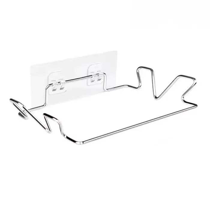 Support de rangement multifonctionnel pour sacs poubelles en acier inoxydable pour porte d'armoire