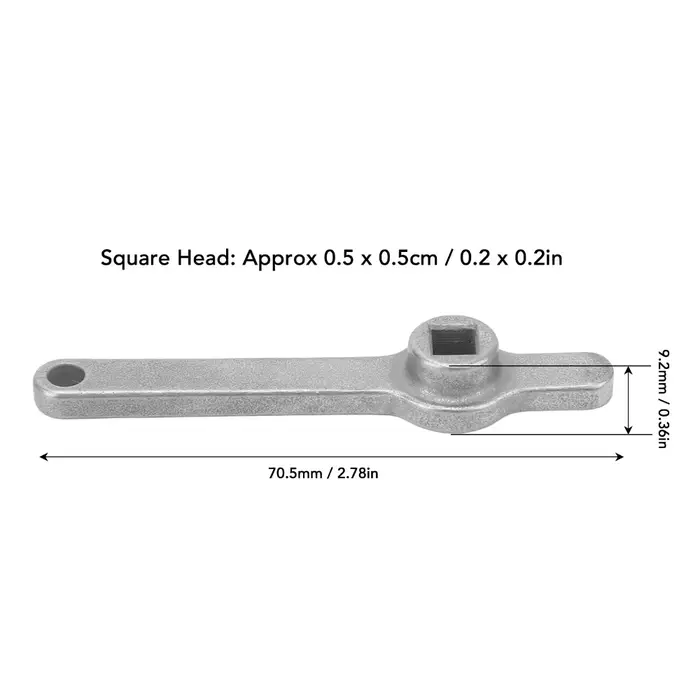 Clé de purge de radiateur en acier inoxydable 304
