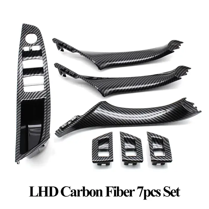 LHD intérieur en plastique porte accoudoir fenêtre panneau de commutation tirer poignée 7 pièces ens