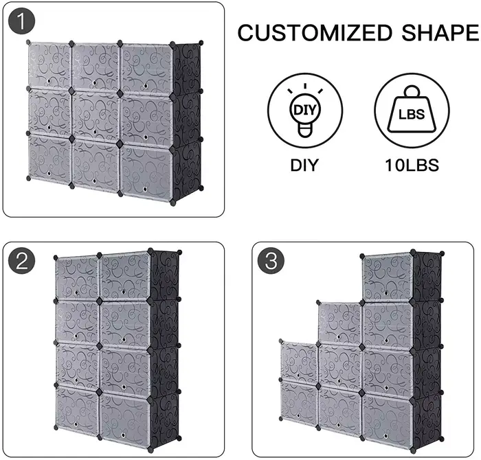 Armoire modulaire pour gagner de l'espace