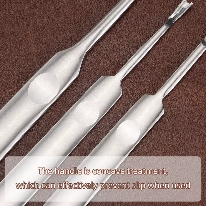 Ensemble d'outils de fente pour artisanat du cuir en acier inoxydable de qualité supérieure