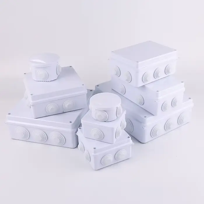 Boîte d'alimentation étanche extérieure en plastique ABS IP65
