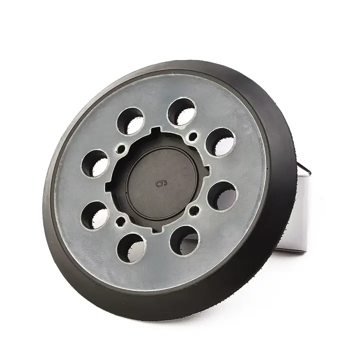 Disque de ponçage de 5 pouces, 125mm, tampon de support, roue Abrasive à crochet et boucle à 8 trous