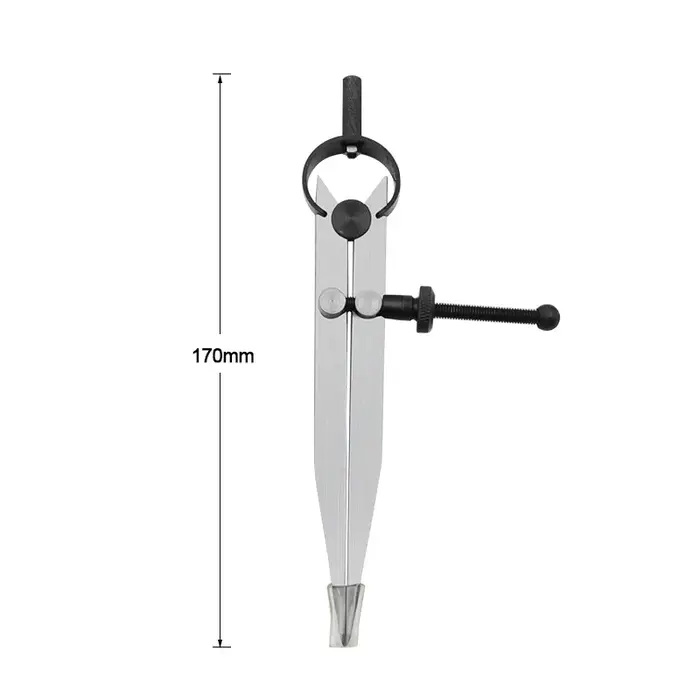 Boussole en cuir réglable verrouillable en acier au carbone diviseur aile Creaser bricolage maroquinerie ligne rotative