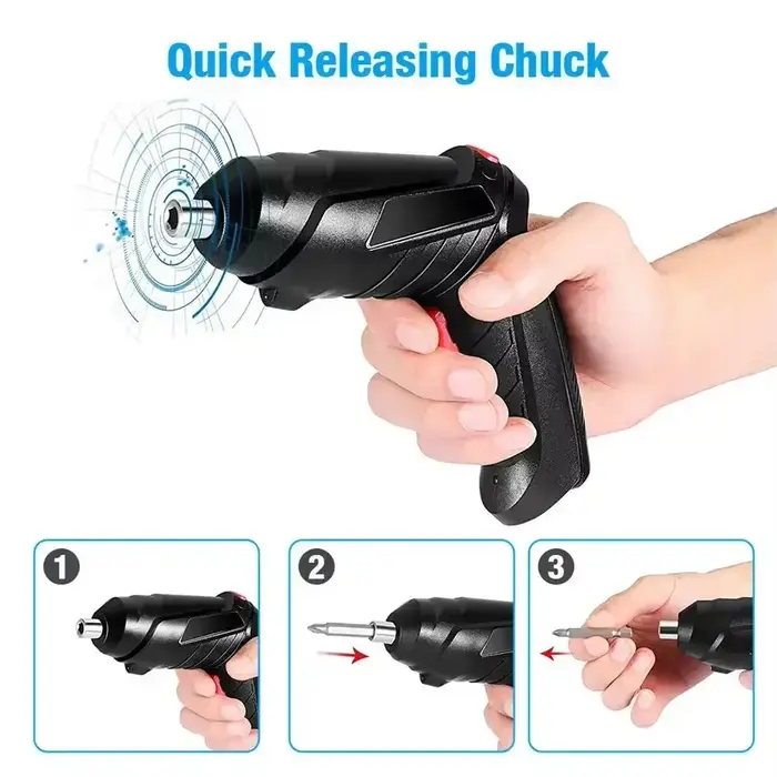 47 pièces 3.6V tournevis électrique Rechargeable ménage Lithium perceuse