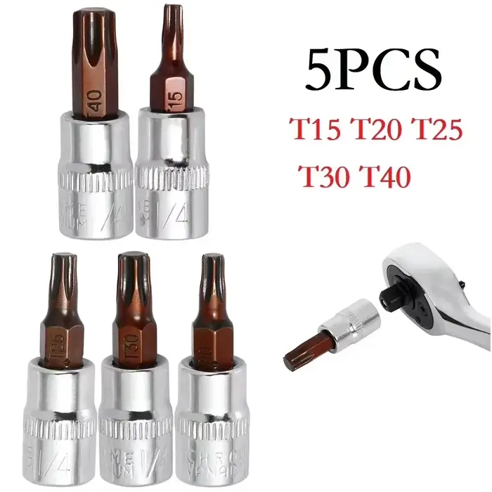 Embouts de tournevis Torx 1/4 pouces