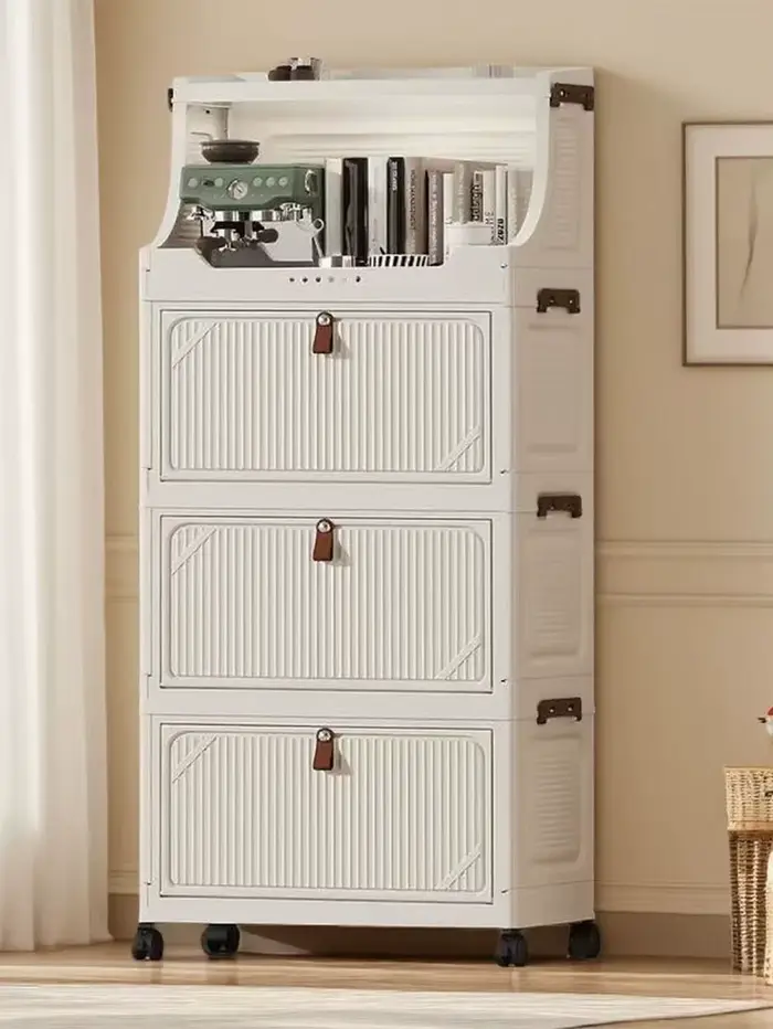 Armoire de rangement sur pied multicouche