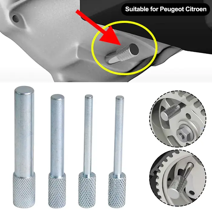 Pour 1.4 et 1.6 HDI / TDCI PSA Peugeot Citroen Ford Mazda Suzuki 4 pièces/ensemble jeu de synchronisation de moteur de voiture Kit d'outils de verrouillage de broches portables