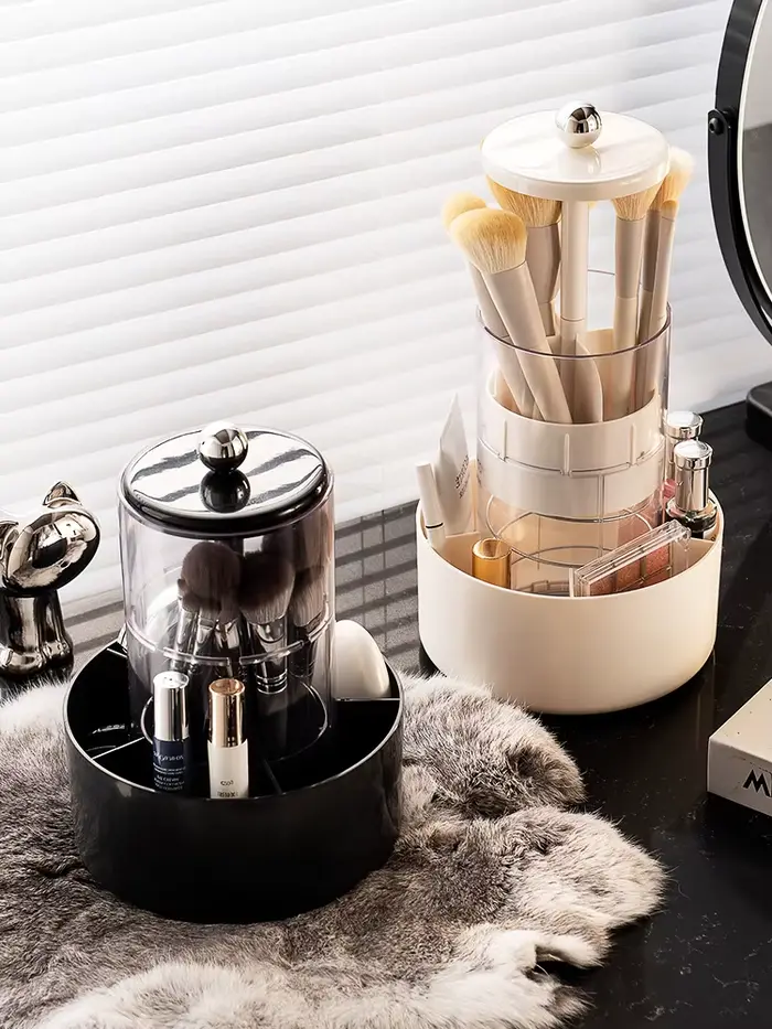 Boîte de rangement de bureau, anti-poussière, support à cosmétiques, léger, haut de gamme, coiffeuse