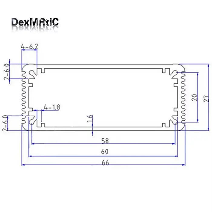 Boîte en aluminium pour projet de boîtier extrudé