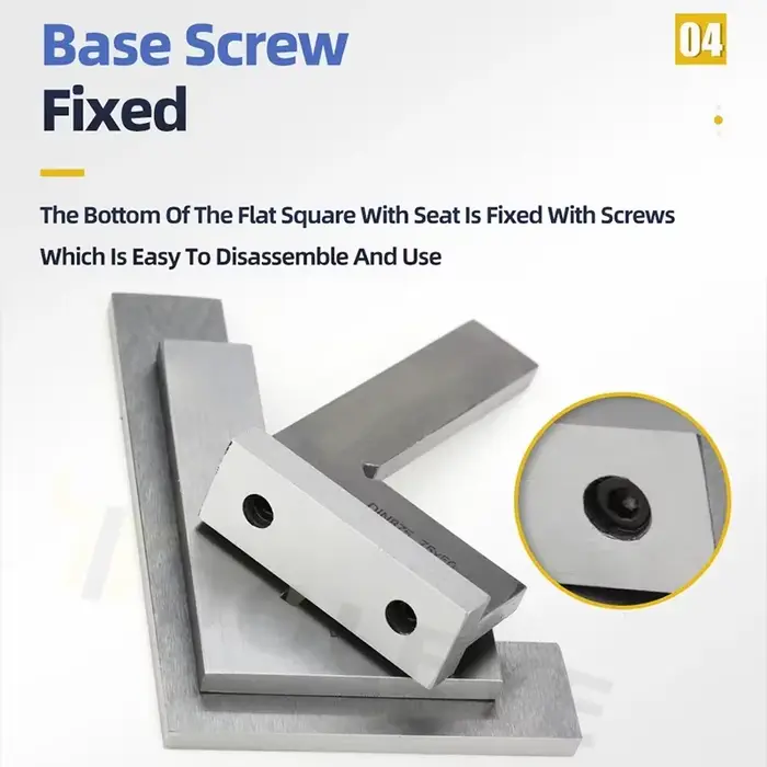 Essayez une règle carrée à bord plat