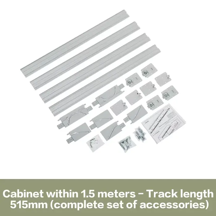 Accessoires de quincaillerie pour portes coulissantes d'armoires, rails de porte coulissante pour ar