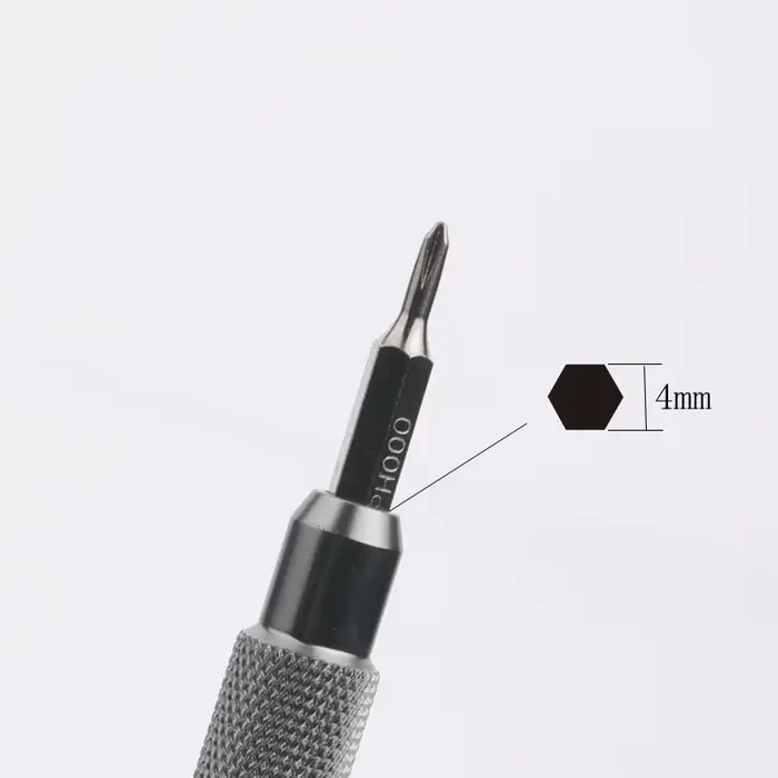 PH0000 PH000 PH00 PH0 PH1PH2 H4 × 28mm jeu d'embouts de tournevis Phillips 4mm 3/25 pouces outils à
