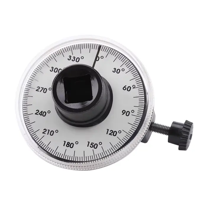 Jauge d'angle de couple d'entraînement de 1/2 pouces, outil de mesure de Rotation d'angle de 360 deg
