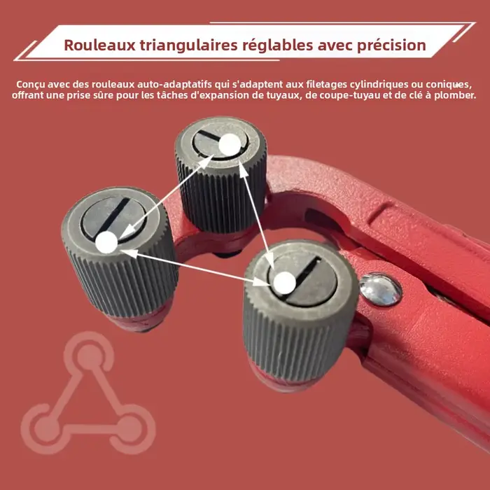 Clé à tuyaux à filetage grossier pour tuyaux de 3/8” à 2”