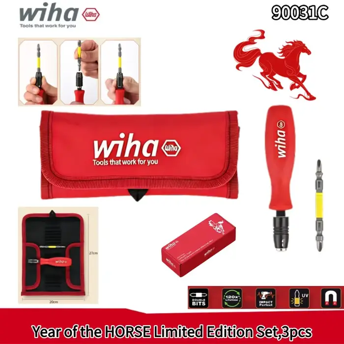 Wiha 90031C Ensemble de tournevis édition limitée Année du Cheval