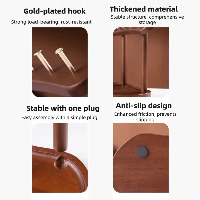 Support de rangement pour clés en bois