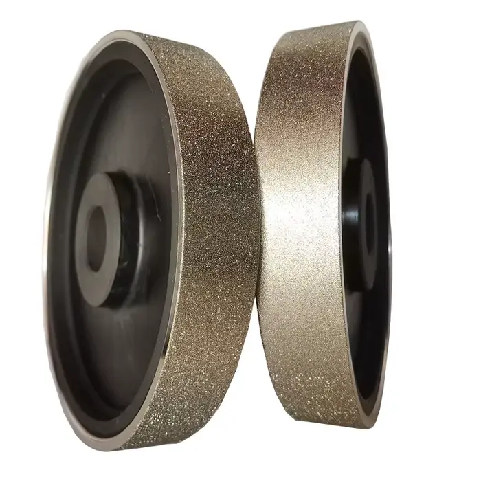 1 pièces 6 pouces diamant galvanoplastie parallèle en plastique diamant meule meule avec manchon réd