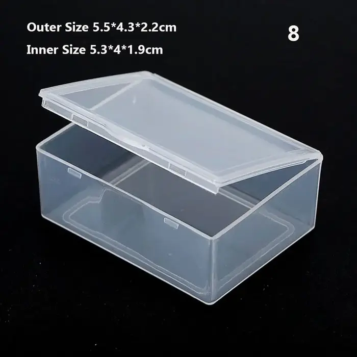 Boîte de rangement en plastique Transparent et rigide