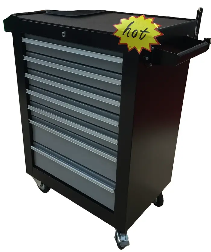 Coffre à outils en acier robuste à 6 tiroirs pour atelier de haute qualité, armoire de rangement, bo