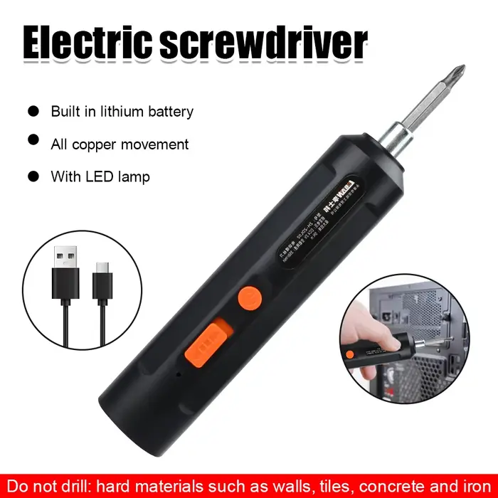 Tournevis électrique à chargement USB