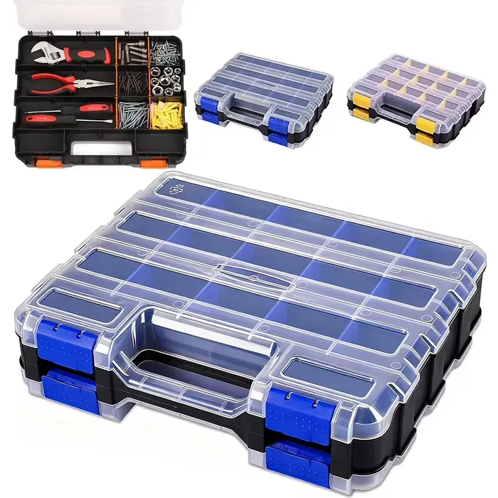 Boîte à outils portable avec compartiments