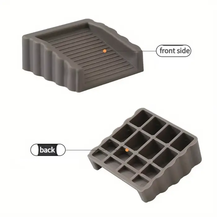 Bloc d'arrêt de porte en Silicone, 2 pièces, butoir de porte à cale, pour maison et bureau, retenue 