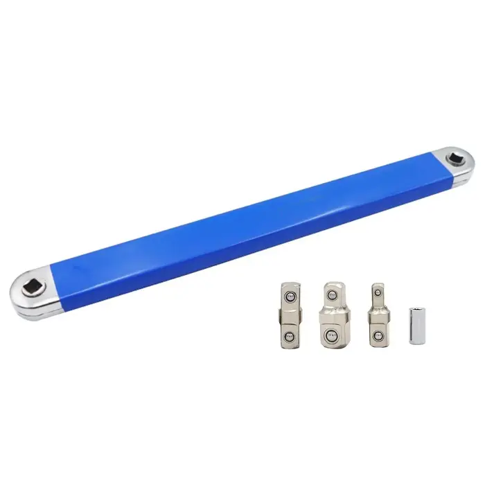 Clé à cliquet d'extension polyvalente avec clé