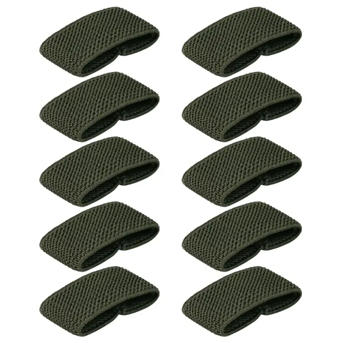 Support boucle ceinture élastique, 10 pièces, supports ceinture tactiques, organisateurs bande pour ceinture