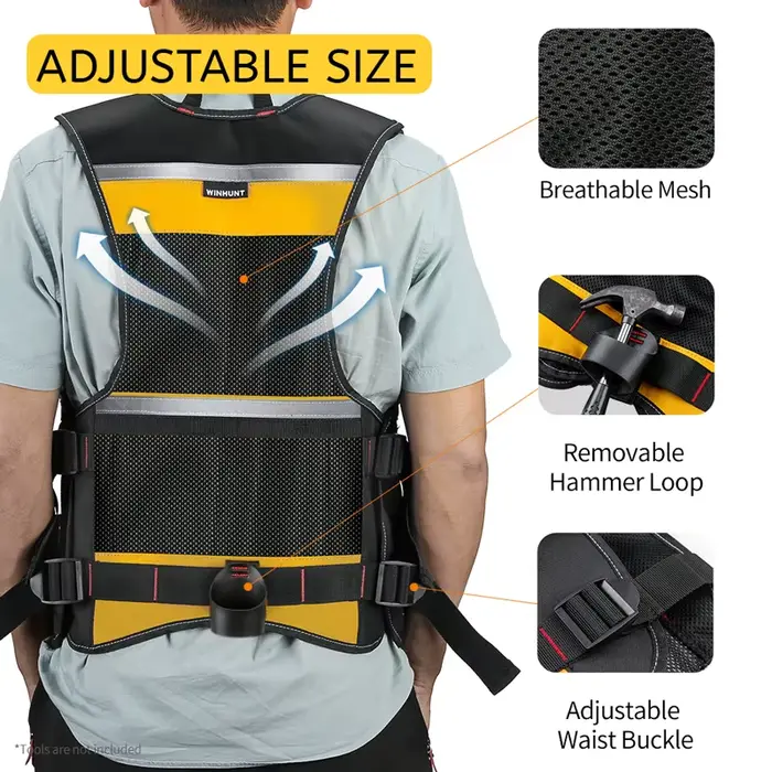 Sac à outils, support de sac de rangement pour gilet à outils