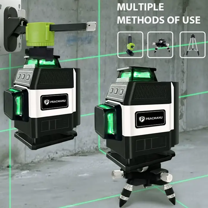 Pracmanu Mini niveau Laser 16 lignes 4D auto-nivelant 360