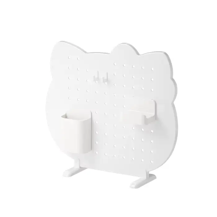 Support de rangement de bureau en panneau perforé