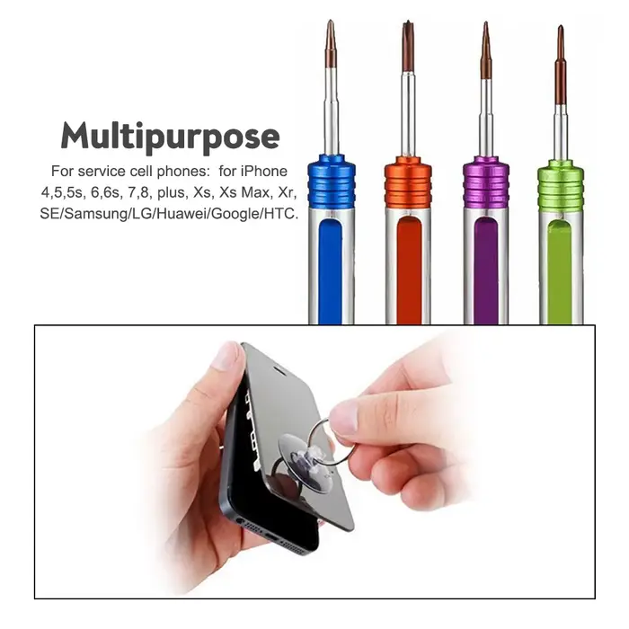 Mini tournevis 10 en 1 pour iPhone/Xiaomi/Huawei