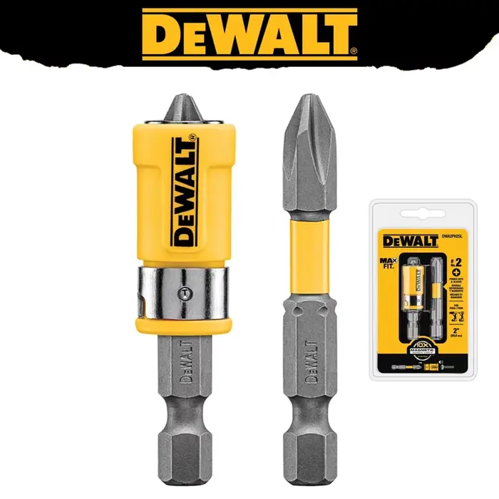 DEWALT Original DWA2PH2SL MAXFIT tournevis embouts 2 pouces PH2 Impact pilote Bit anneau magnétique manchon ventouse outil accessoires