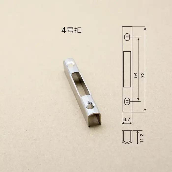 Serrure à crochet de barre de quincaillerie pour porte coulissante et fenêtre en alliage d'aluminium