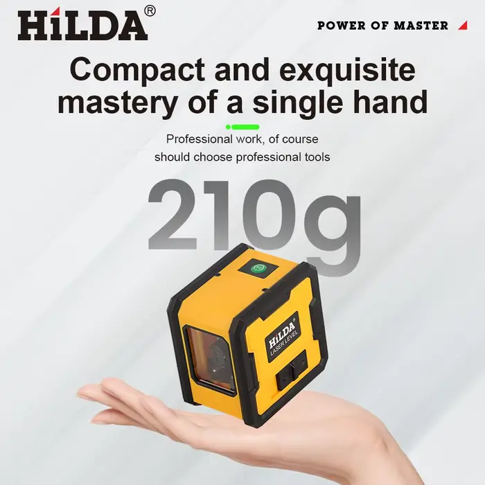 HILDA niveau Laser 2 lignes avec aimant sur le dos auto-nivelant nivellement automatique puissant ni