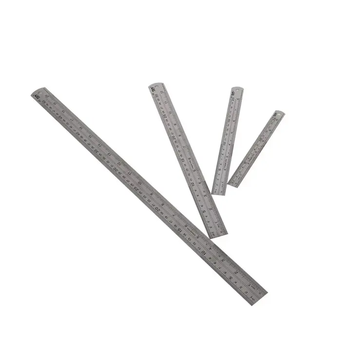 Règle droite Double face en acier inoxydable