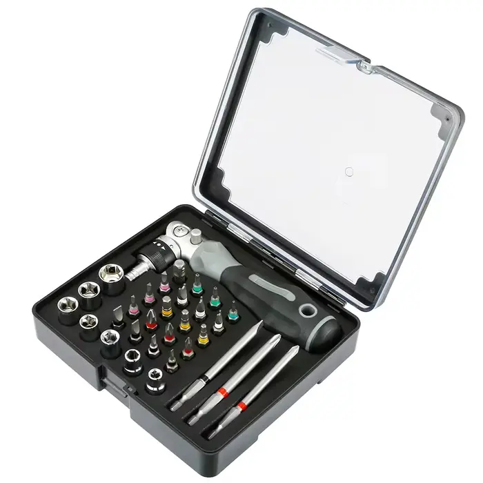 Jeu de tournevis à cliquet, boîte à outils de réparation d'ordinateur, outil manuel multidirectionne