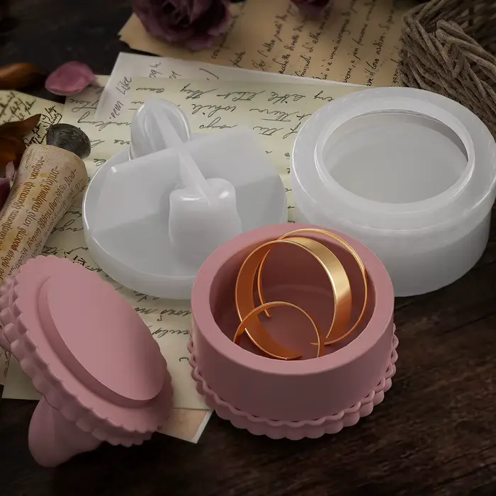 Boîte de rangement moule avec couvercle à nœud papillon