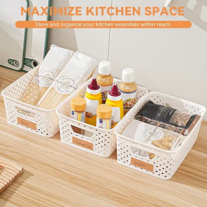 Paniers de rangement en plastique