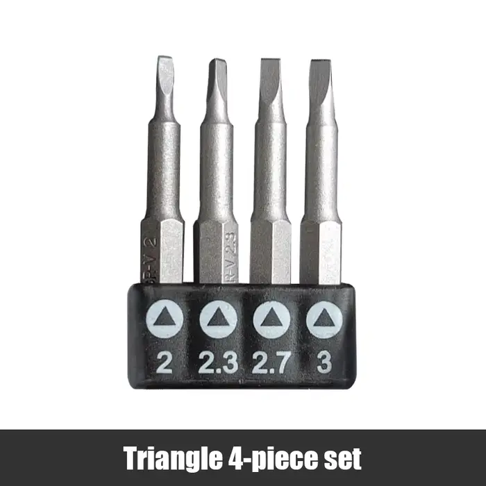Tournevis triangulaire en forme de U de précision, embout magnétique, croix intérieure 1,4 ", tourne