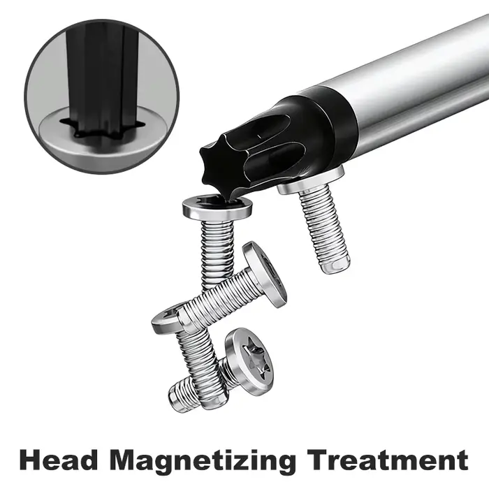 1 pièce Tournevis Torx magnétique de précision T8 T10 T15 T20 T25 T27 T30 T40, Kit d'outils manuels de réparation pour contrôleurs de sécurité Torx