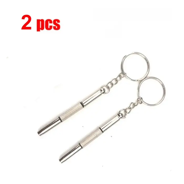 1/2 pièces Mini tournevis 3-en-1 pour lunettes, kit de réparation portable pour montres et lunettes 