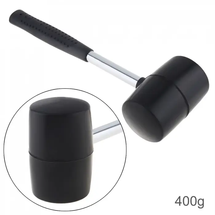 Marteau en caoutchouc noir non élastique de 400 g