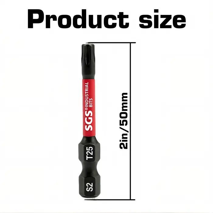 10/20 embouts de tournevis Torx industriels en acier S2
