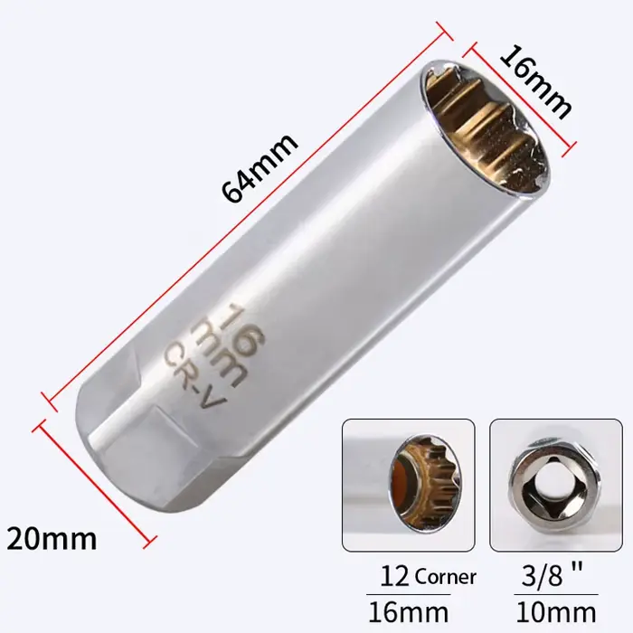 Clé universelle pour bougie d'allumage