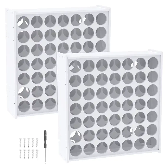 1/2 pièces support de stockage de peinture 49/72 trous organisateur