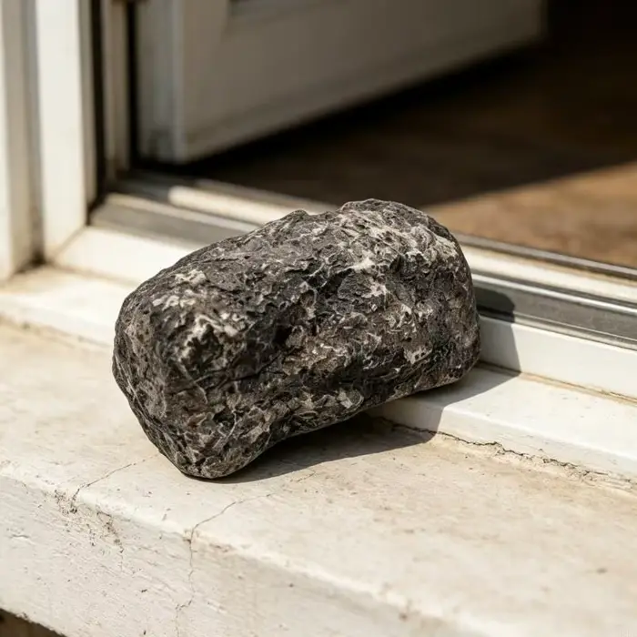 Boîte à clés en fausse roche 6 pouces