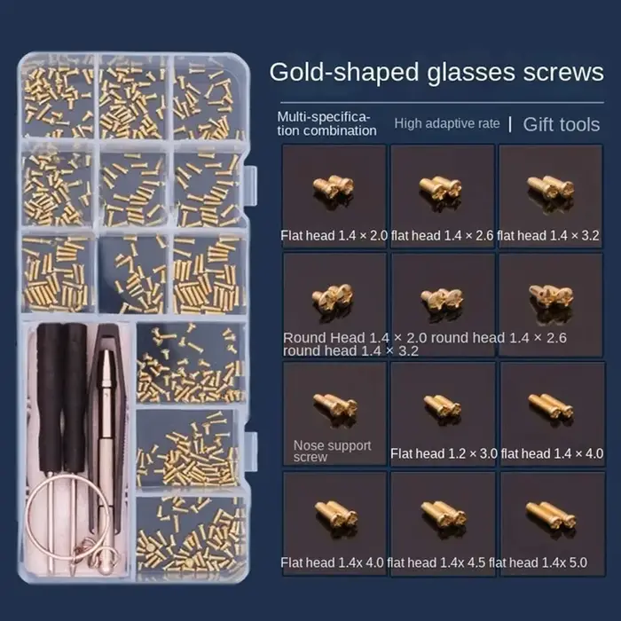 Kit d'outils de réparation pour lunettes et lunettes de soleil