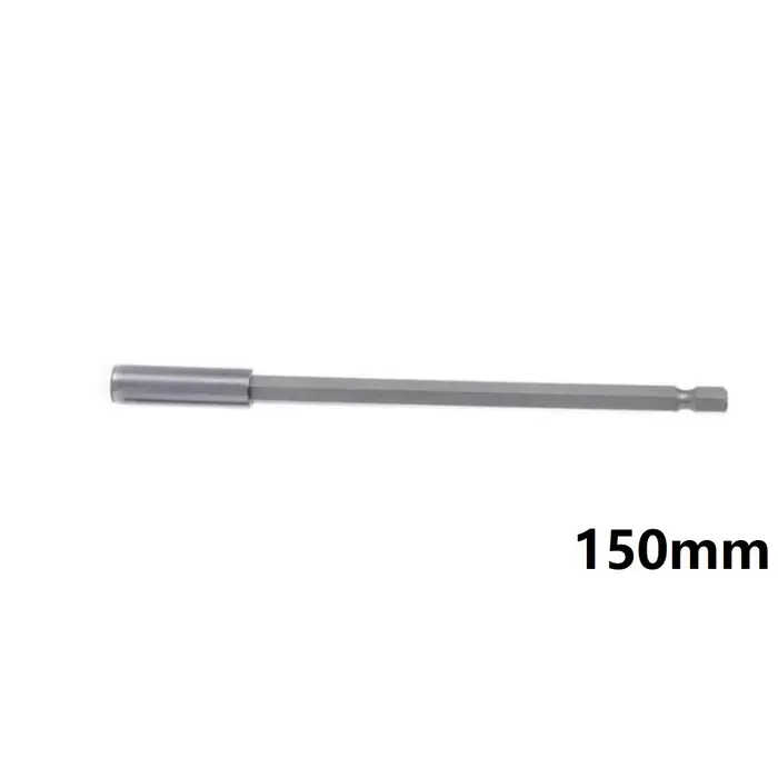 Support d'extension hexagonale, bielle, tournevis Long, embout magnétique argent 150mm, longueur d'e